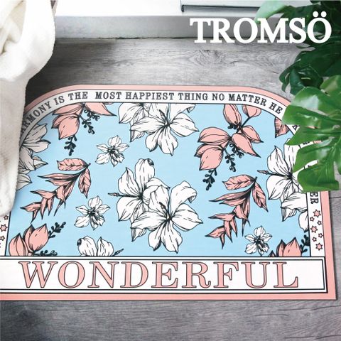 TROMSO 科技絨舒柔吸水地墊-凡爾賽花園BS-825