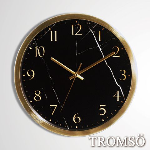 TROMSO 風尚義大利金屬時鐘-聖羅蘭黑金