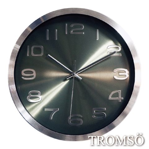 TROMSO 風尚義大利金屬時鐘-金屬綠光