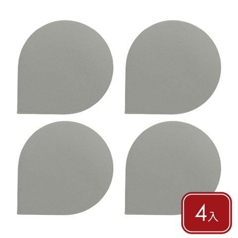 《KELA》Edel圓角杯墊4入(象灰)