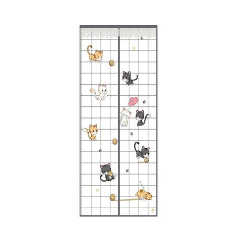 【歐楓居家】頂級魔術貼空調防蚊門簾1入(防空調外漏門簾/防蚊蟲/冷氣不外漏門簾)