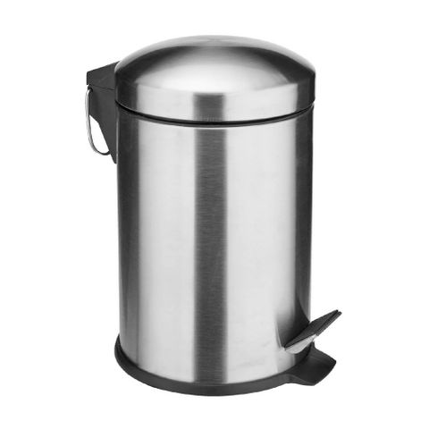 《pulsiva》腳踏垃圾桶(霧銀3L) | 回收桶 廚餘桶 踩踏桶