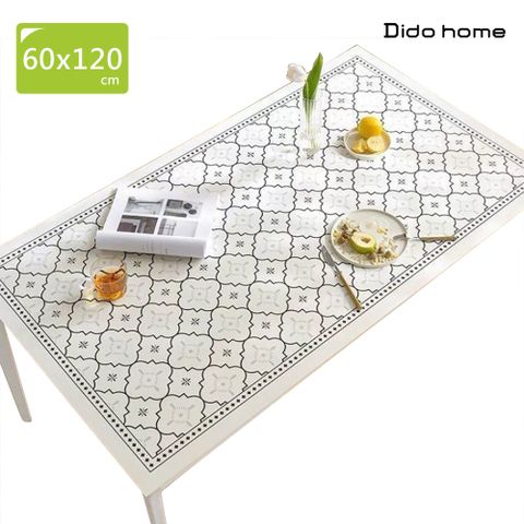 【Dido home】清新簡約 軟玻璃 防油防燙PVC餐桌墊 60x120(HM297)