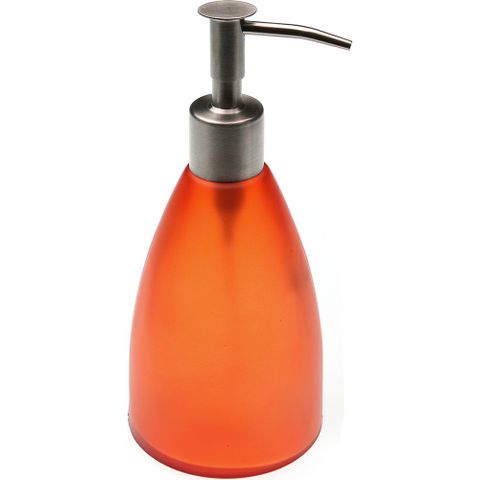《VERSA》玻璃洗手乳罐(橘250ml) | 按壓瓶 分裝瓶 乳液瓶 沐浴乳罐