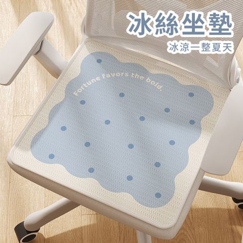 Homeco 夏季冰絲涼感坐墊 透氣舒適降溫冰涼墊 矽膠防滑耐髒椅墊 50×50cm (汽車坐墊 椅墊涼墊 寵物睡墊)