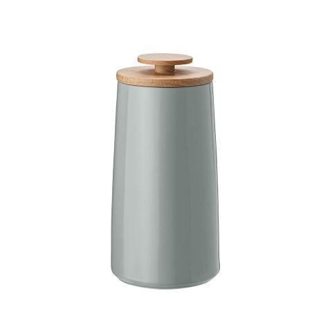 【WUZ屋子】丹麥 Stelton Emma石陶儲物罐(附木蓋)-淺灰