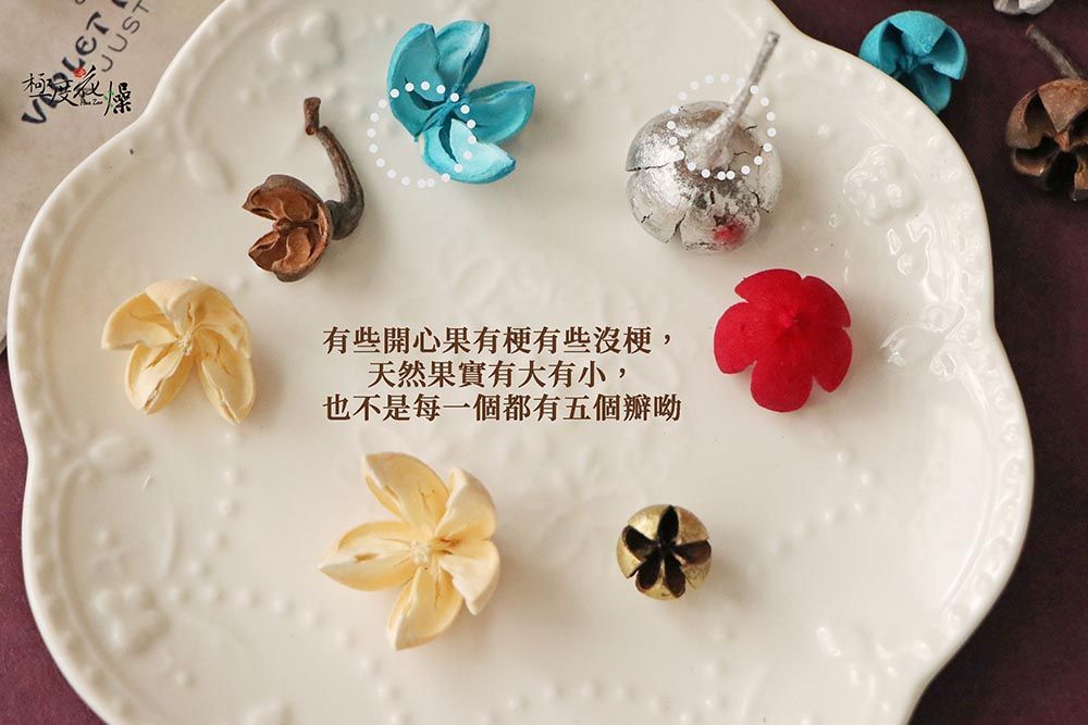 JUST有些開心果有有些梗天然果實有大有小,也不是每一個都有五個瓣呦