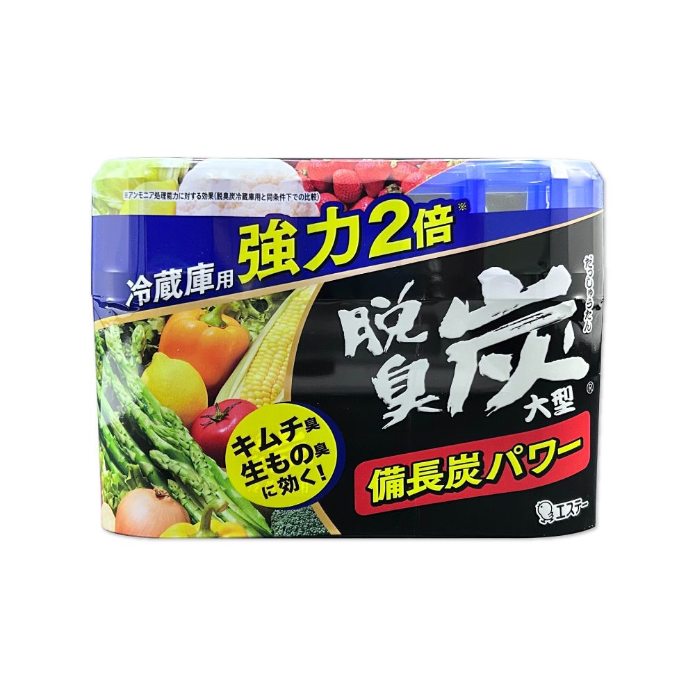 ST 雞仔牌 日本冰箱冷藏室備長炭凝膠除臭劑240g/盒-大型冷藏藍(廚房小幫手冰箱脫臭)