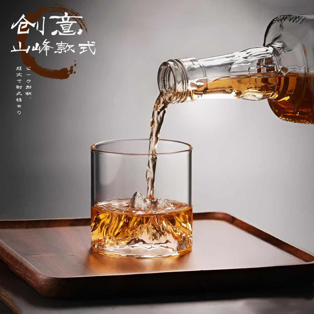 上手家居 富士山杯 180ml (茶杯/威士忌杯/玻璃杯/酒杯/玻璃杯)