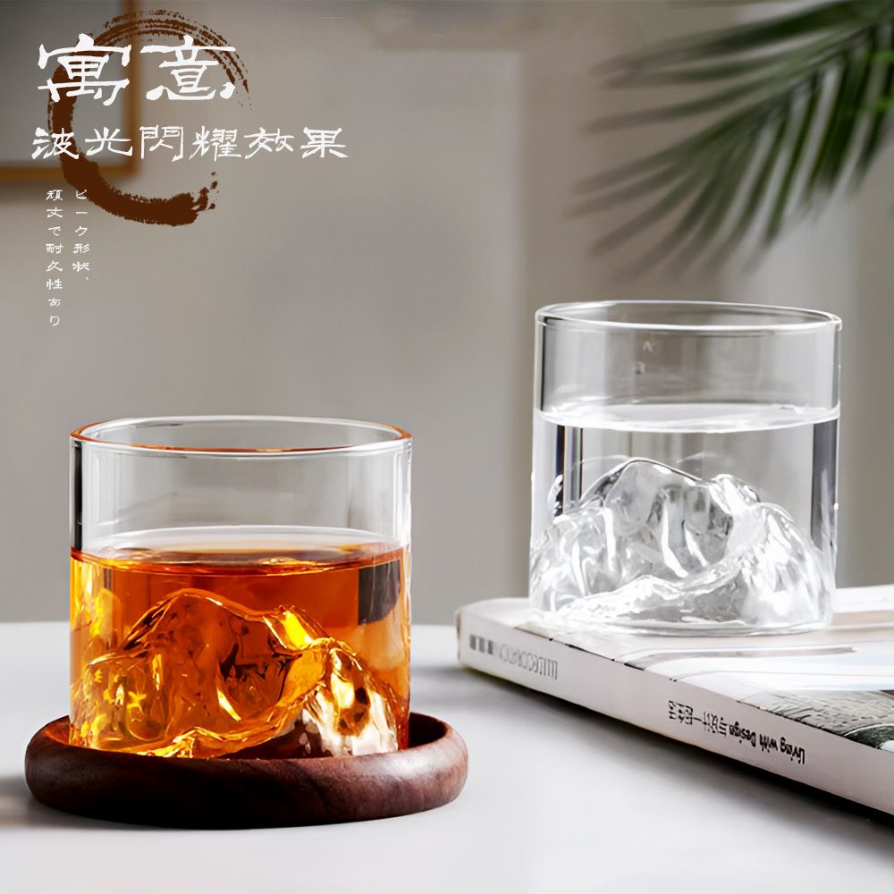 上手家居 富士山杯 180ml (茶杯/威士忌杯/玻璃杯/酒杯/玻璃杯)