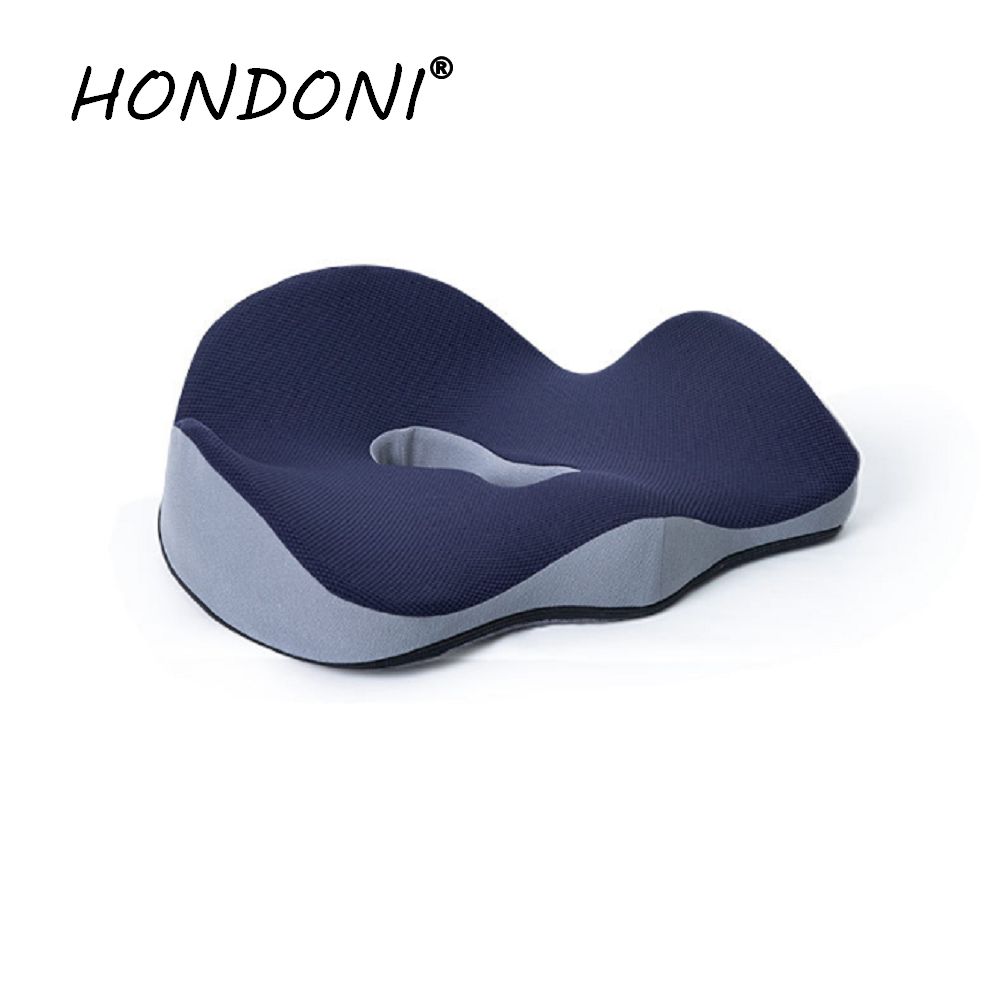 HONDONI  新款9D全包裹式美臀記憶抒壓坐墊 (透氣舒爽藍Q5-BL))