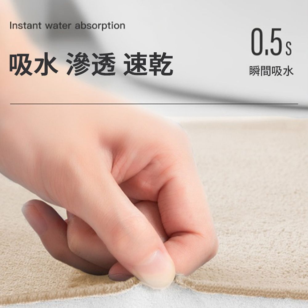 JDTECH 三角條紋記憶棉吸水墊 浴室止滑墊/腳踏墊/門墊 玄關防滑地墊 地毯 40*60cm