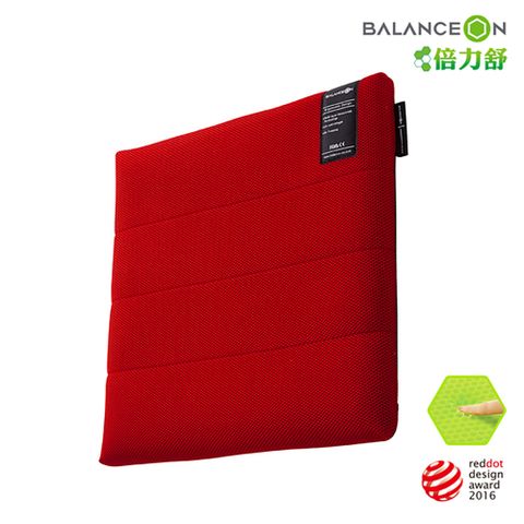 【台灣總代理】一年保固倍力舒 BalanceOn 蜂巢凝膠健康坐墊-紅色(M號)