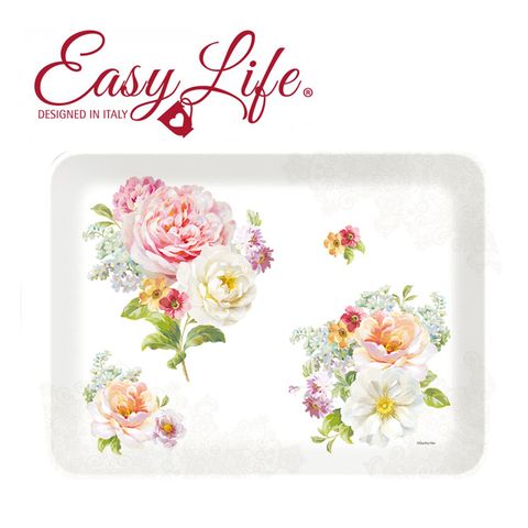 Easy Life 【義大利】美耐皿托盤浪漫蕾絲(33*22cm)