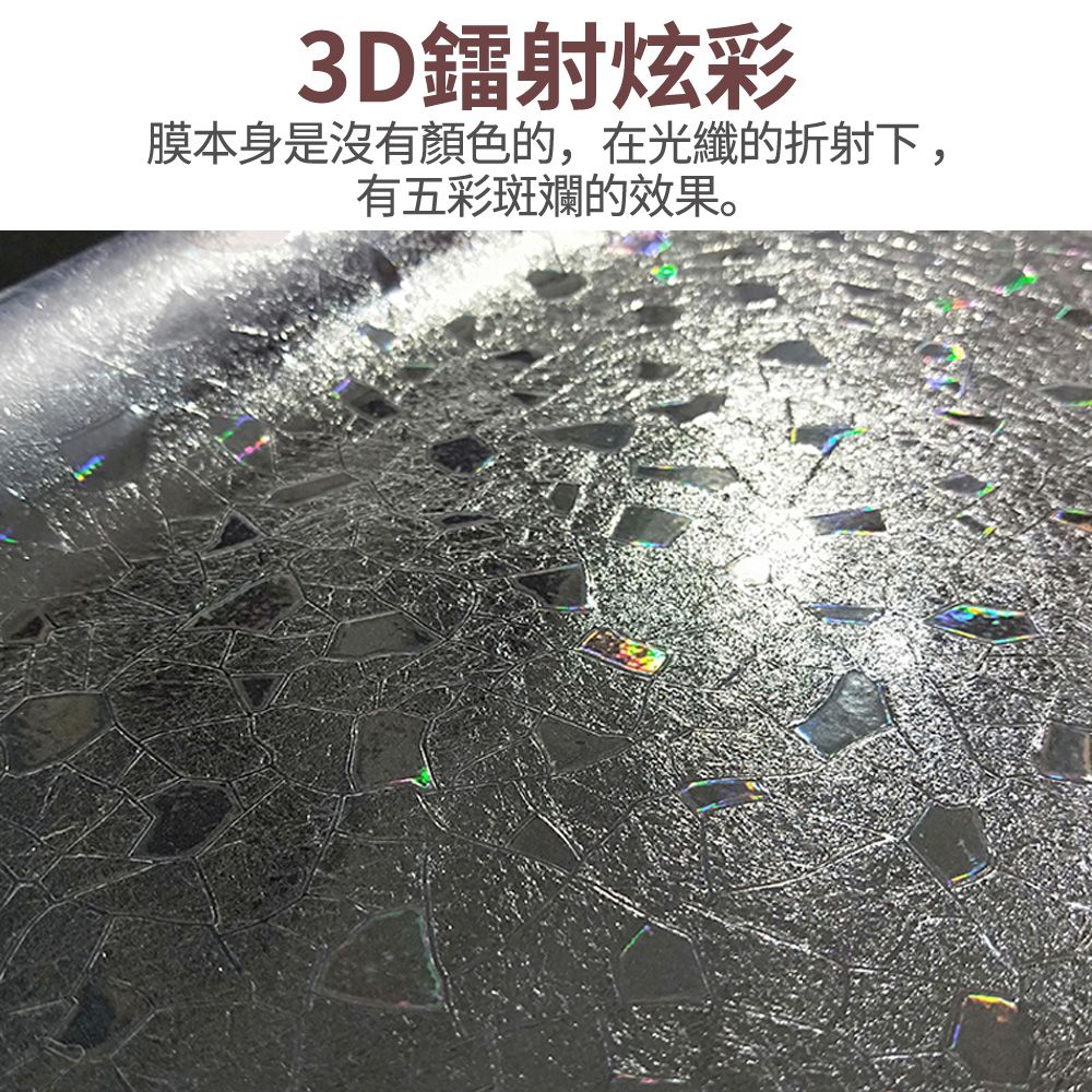  MULY 3D炫彩半透明玻璃靜電窗貼 無膠馬賽克玻璃靜電貼 防偷窺浴室玻璃貼 無痕窗花貼膜60X200cm