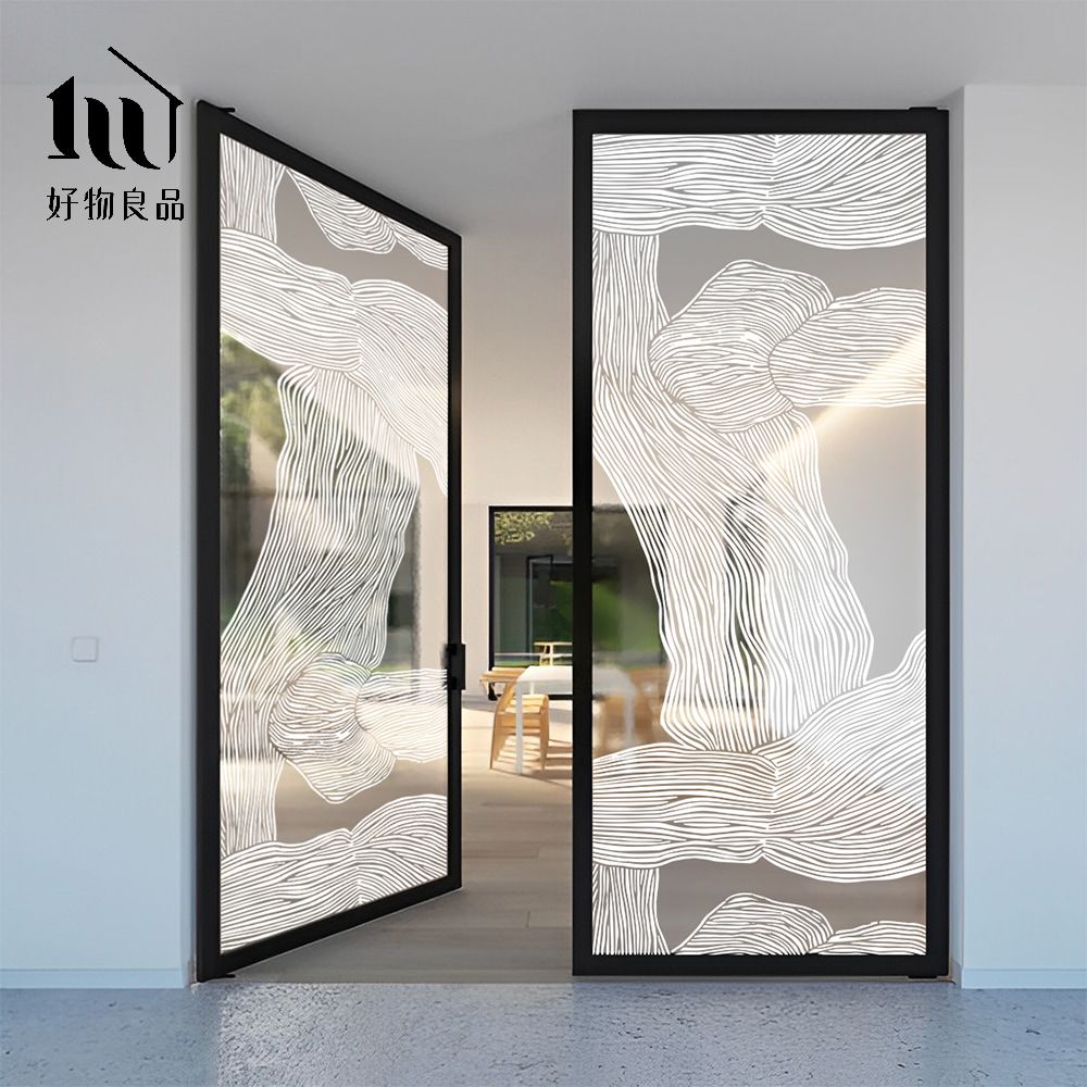 好物良品  240x120cm_獨家設計無痕無膠霧面玻璃窗戶靜電貼紙(可重複貼 玻璃貼 霧面貼 無痕壁貼 櫥窗貼)