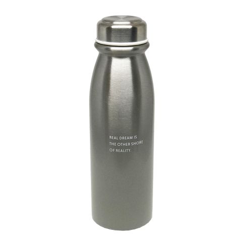 【YU Living】漸層不鏽鋼保溫水瓶 水壺 保溫杯 (灰色)