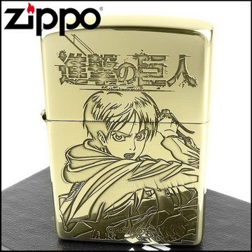 【ZIPPO】日系~進擊的巨人-艾連‧葉卡蝕刻/超大型巨人立體貼飾打火機