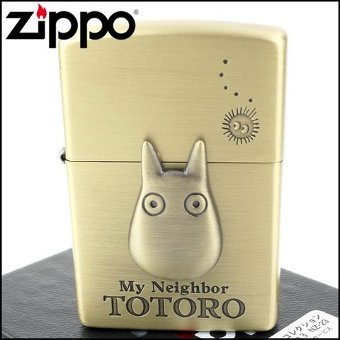 Zippo 日系~吉卜力工作室-宮崎駿-小龍貓圖案立體貼飾