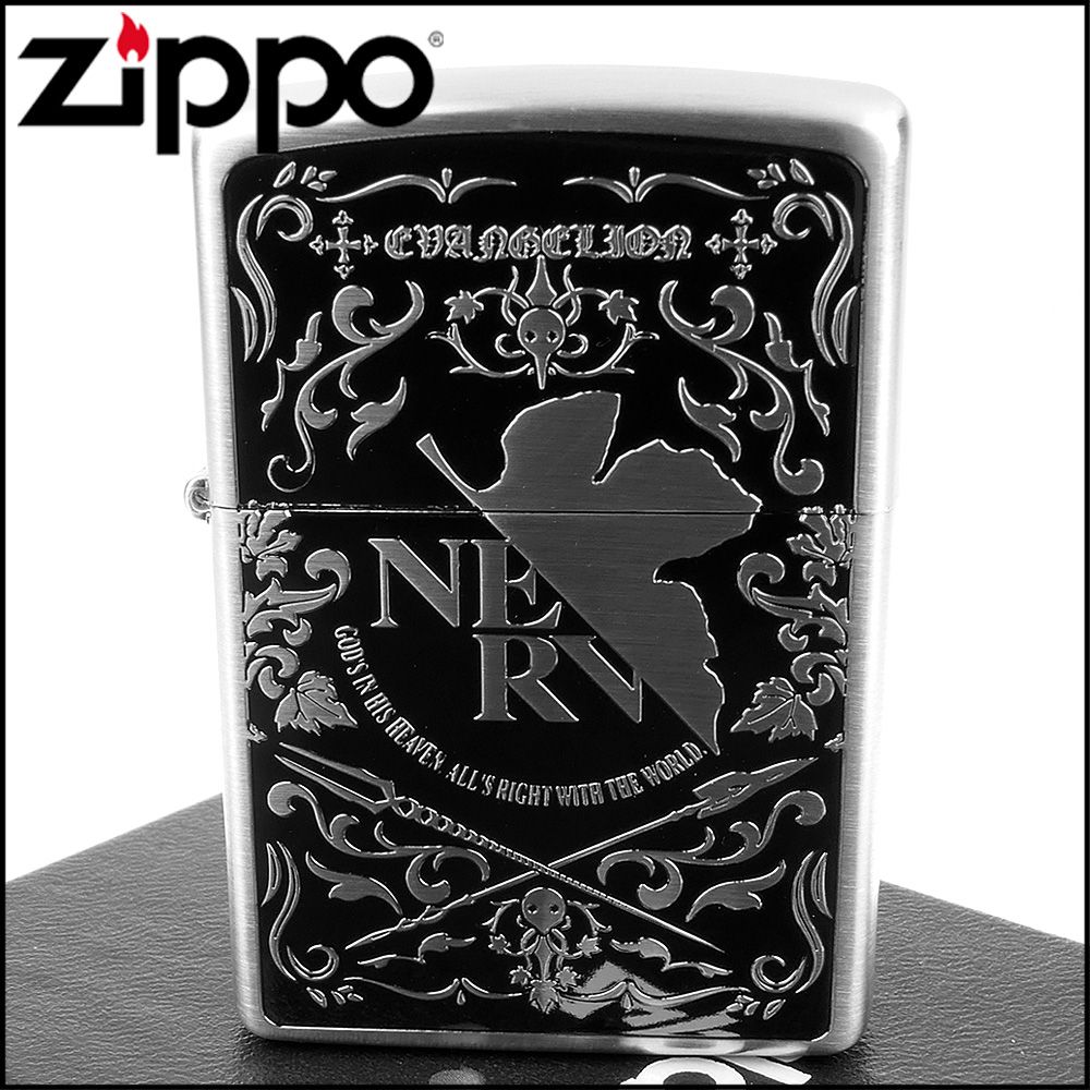 ZIPPO】日系~EVA新世紀福音戰士-NERV EVAtic使徒標誌蝕刻打火機 