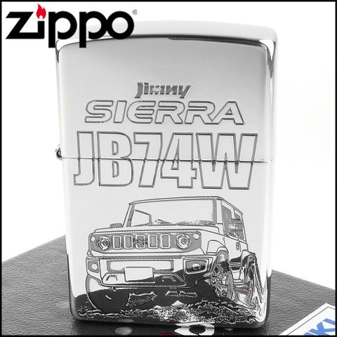 Zippo 日系~SUZUKI-鈴木 -第四代JIMNY SIERRA JB74W(銀色鏡面款)