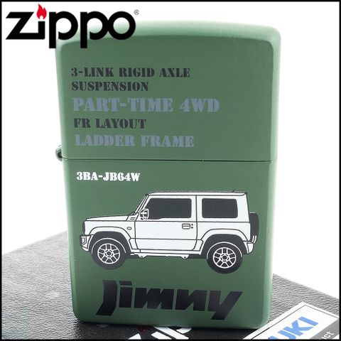 Zippo 日系~SUZUKI-鈴木 -第四代JIMNY JB64W(銷光綠烤漆款)