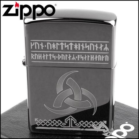 【ZIPPO】美系~Odin-維京結圖騰雷射雕刻加工打火機
