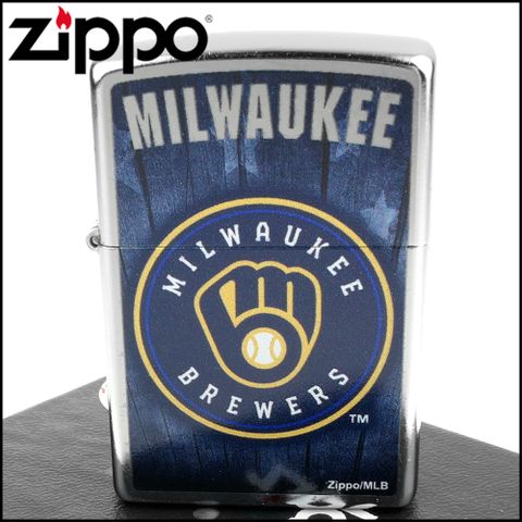 【ZIPPO】美系~MLB美國職棒大聯盟-國聯-Milwaukee Brewers密爾瓦基釀酒人隊