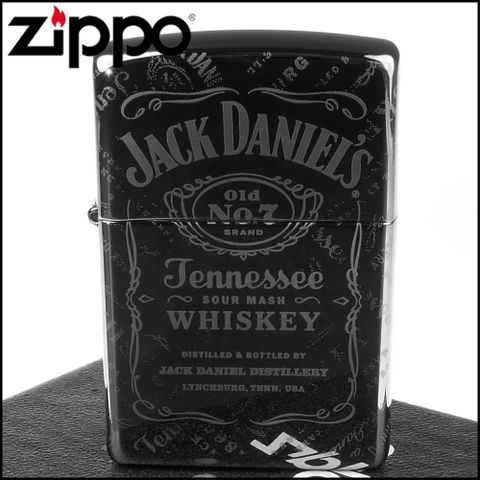 【ZIPPO】美系~Jack Daniels威士忌-4面連續雷射雕刻加工打火機