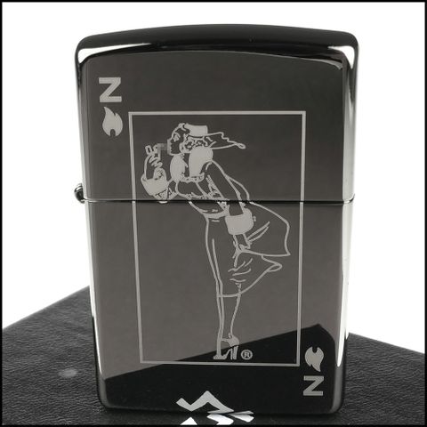 Zippo 美系~Windy Design-風中女郎圖案設計打火機