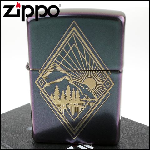 Zippo 美系~Outdoor Design-戶外山林圖案設計打火機