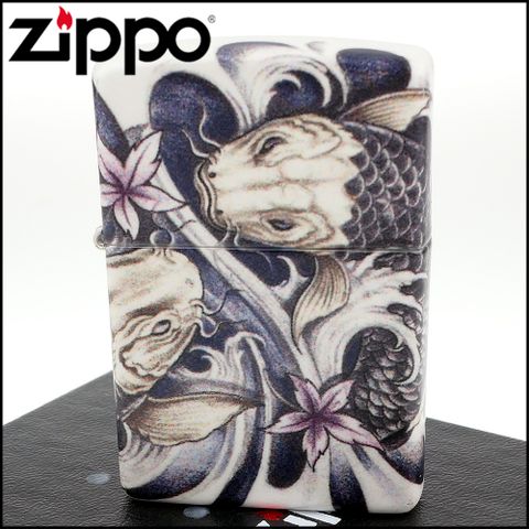 Zippo 美系~Koi Fish-錦鯉圖案-540色彩印工法打火機