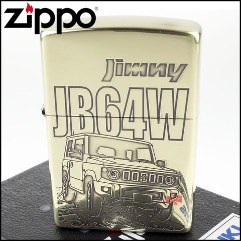 Zippo 日系~SUZUKI-鈴木 -第四代JIMNY JB64W(黃銅鏡面款)