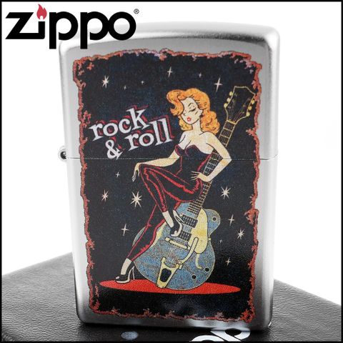 Zippo 美系~Cool Chick Design-酷女孩復古海報圖案打火機