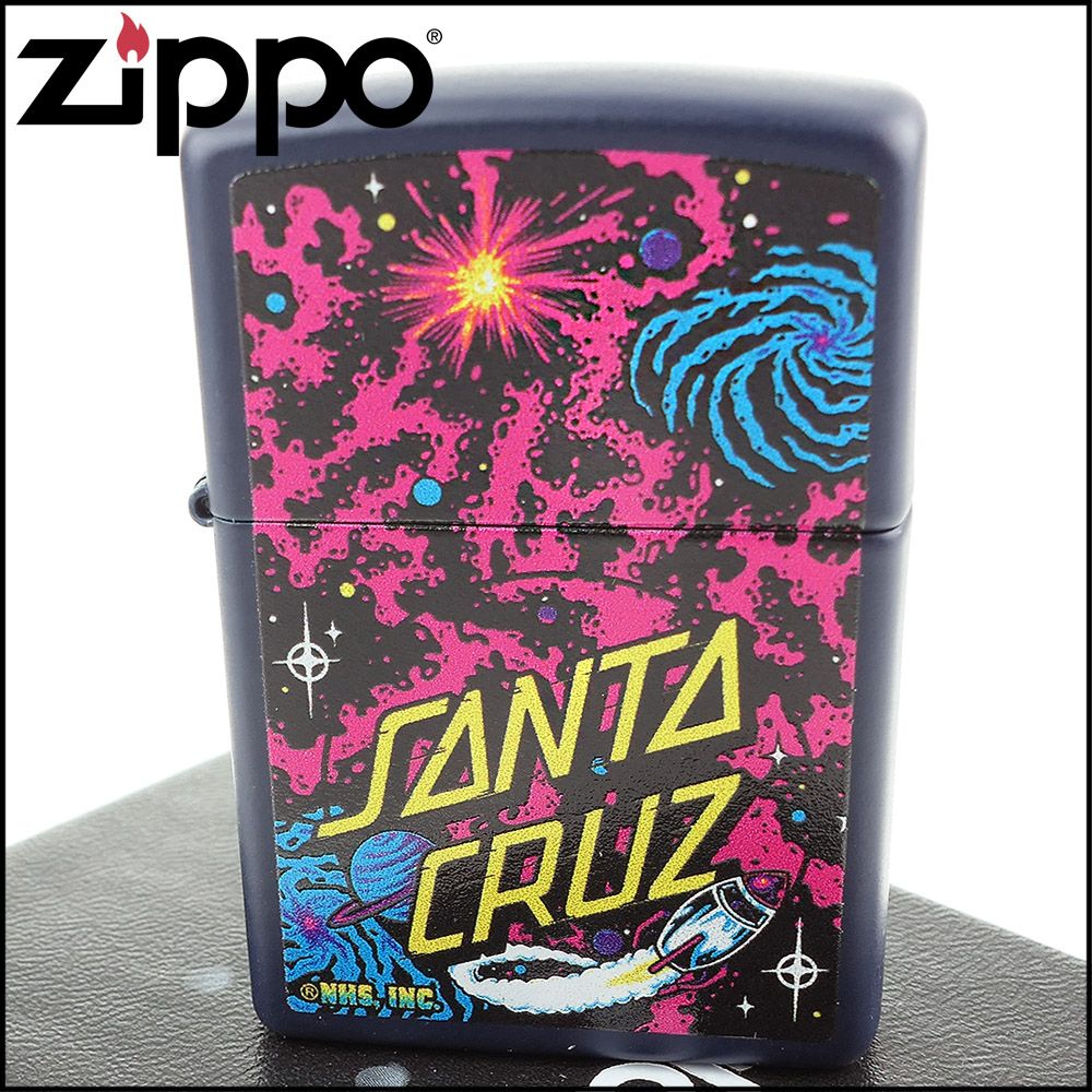 Zippo 美系~Santa Cruz-Space Dot圖案打火機