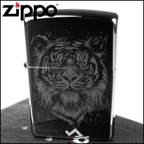 Zippo 美系~Lindsay Kivi-The Big Cat-大貓圖案打火機