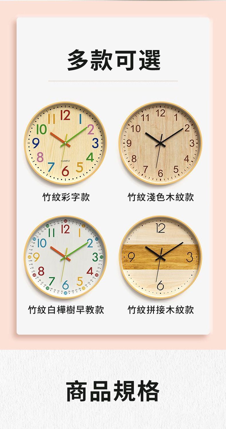 多款可選5987312284756竹紋彩字款竹紋淺色木紋款10811 127 653415123106竹紋白樺樹早教款竹紋拼接木紋款商品規格