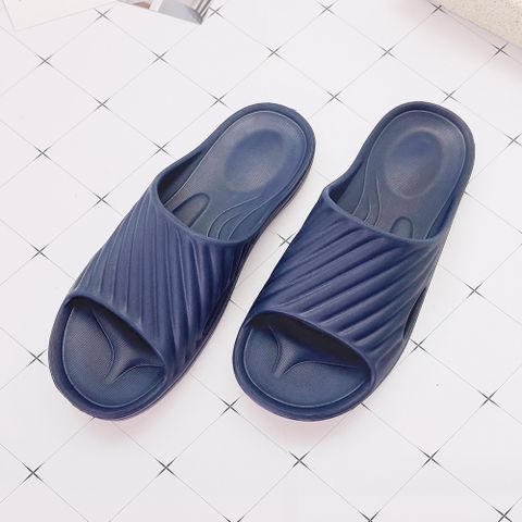 時尚風格休閒拖鞋-藍