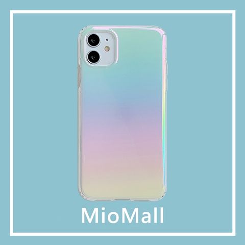 MioMall 米歐廣場 歐風時尚大理石風格-可爾必思彩虹氣泡iPhone12 mini/12 Pro/12 ProMax手機殼