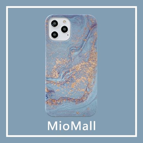 MioMall 米歐廣場 歐風大理石風-鎏金愛情海/透明框iPhone 13 /13 Pro/13 ProMax手機殼