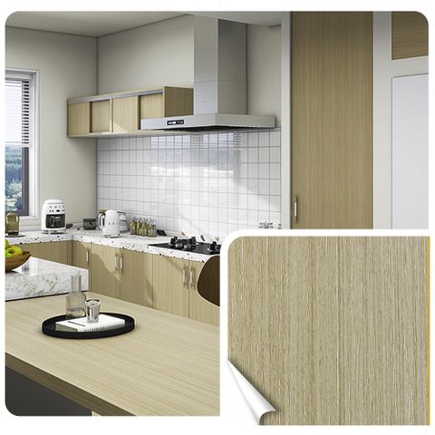 【Echain Tech】客製化 木紋加厚款壁貼 21款 寬幅45cm-橄欖枝木6016