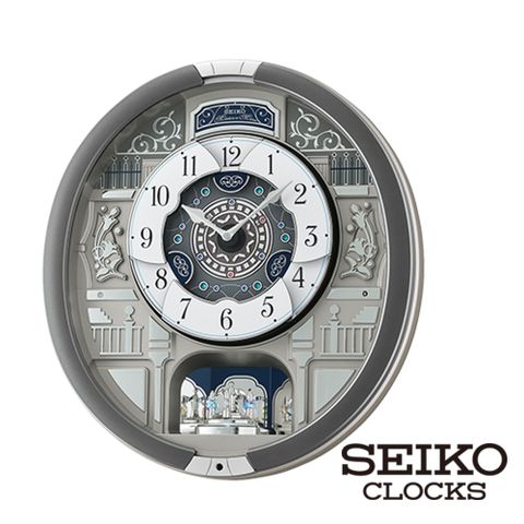 【SEIKO 精工】皇家舞宴Hi-Fi音樂掛鐘(18首音樂)(QXM-366S)(SK048)