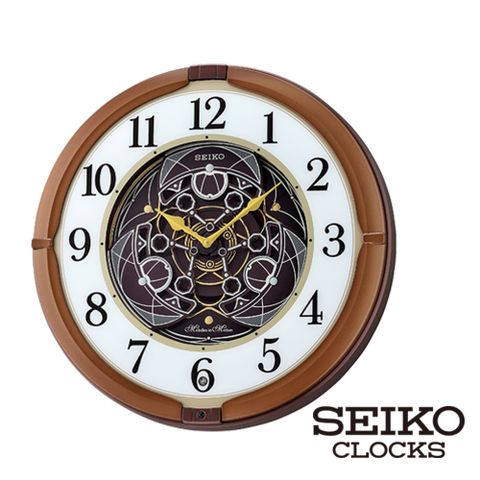 【SEIKO 精工】追星之旅Hi-Fi音樂掛鐘(18首音樂)(QXM380B)(SK048)