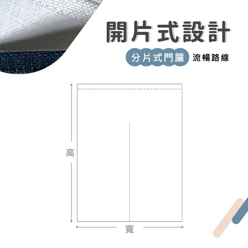  【布品苑】北歐風棉麻布加厚分片式門簾 80x150cm 多款任選