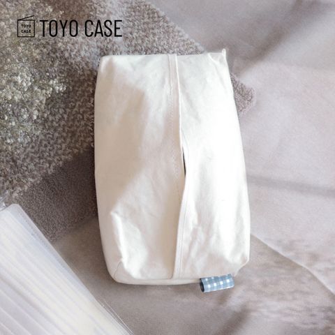 【日本TOYO CASE】棉麻布壁掛磁吸式口罩收納袋-3色可選