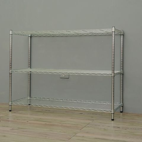 【youneed 優尼德】加強防鏽三色120X45X90 三層鐵力士架(鍍鉻架/電器架/收納架)
