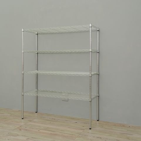 【youneed 優尼德】加強防鏽120X45X150 四層鐵力士架(鍍鉻架/電器架/收納架)
