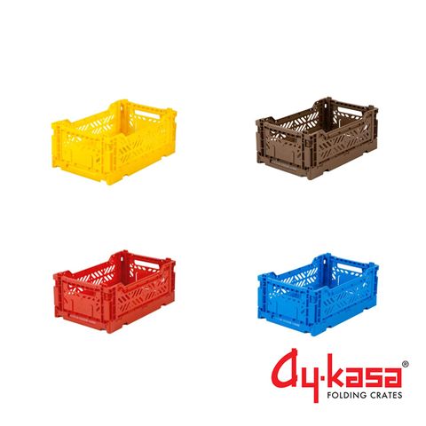 Ay-kasa S土耳其籃4件組-胡迪(咖啡、紅色、鮮黃、英雄藍)