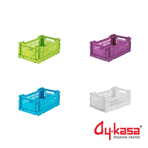 Ay-kasa S土耳其籃4件組-毛怪(土耳其藍、紫羅蘭、草木綠、水晶白)