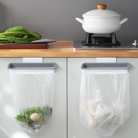 【101品味生活】廚房櫥櫃背掛式杜絕異味(附蓋子)行動垃圾桶
